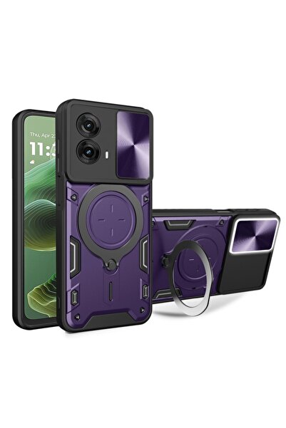 SKYDDAR INNOVATION Husă pentru Motorola Moto G35, CamGuard Pro, inel magnetic...