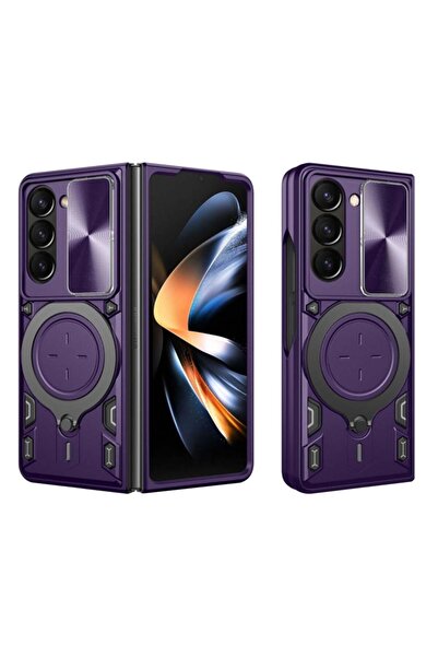 SKYDDAR INNOVATION Husă pentru Samsung Galaxy Z Fold5, CamGuard Pro, inel mag...