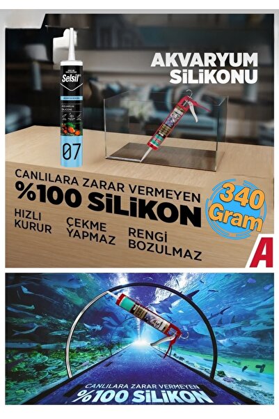 Genel Markalar Akvaryum Silikonu Sızdırmaz Silikonu Şeffaf Solvent Içermeyen ...