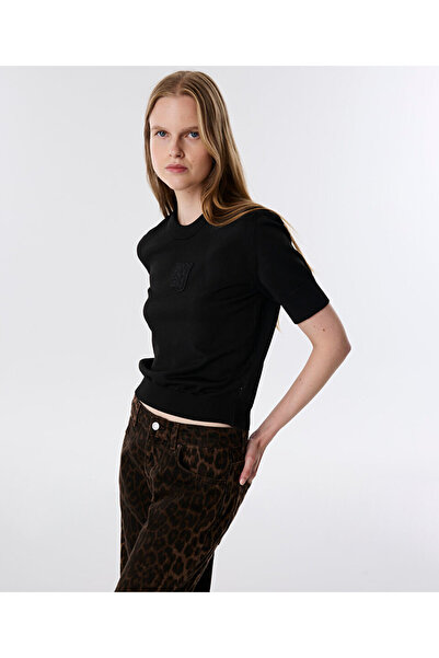 Twist Slogan Patch Knitwear