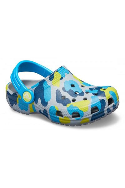 Crocs Saboti Crocs Classic Seasonal Graphic Kids Clog 20-21 EU - C5 US Gri - Light Grey