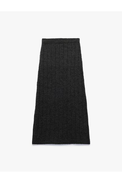 Koton Standard Waist Long Knitwear Skirt