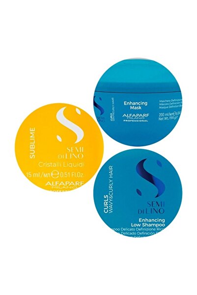 Alfaparf Milano Set pentru păr ondulat Alfaparf Milano Curls Șampon 250 ml + Mască 200 ml + Ulei Cristalli Liquidi 15 ml