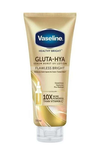 Vaseline Healthy Bright Gluta-Hya Serum Brust UV Lotion Flawless Bright 330 ml