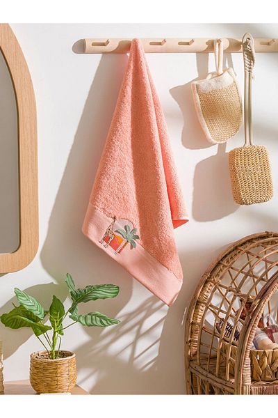 LC Waikiki Coral Embroidered Cotton Face Towel 50X80 cm