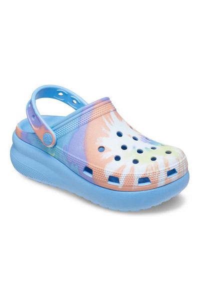 Crocs Saboți Crocs Classic Tie Dye Cutie Clog Kids 30-31 EU - C13 US Alb - Oxygen / Multi