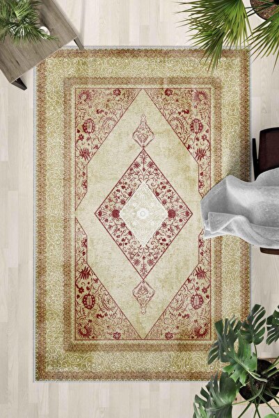 Monnhein Covor lavabil cu bază anti-alunecare – Covor modern cu imprimare dig...