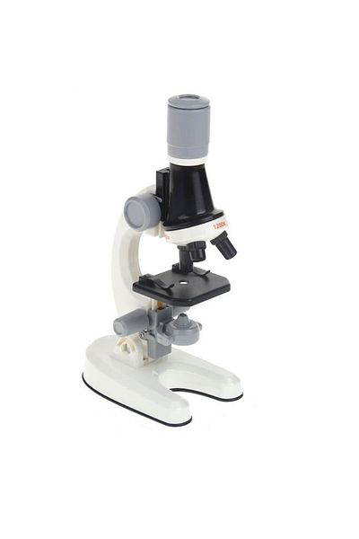 indiggo Microscop științific pentru copii, include 3 lentile de mărire, cap rotativ, funcție de focalizare, reglare