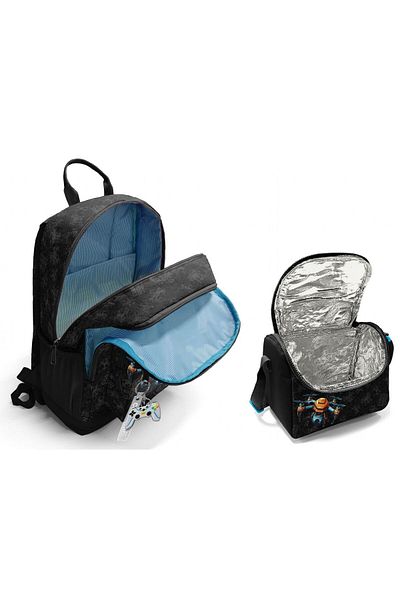 Coral High Set rucsac și nutriție pentru școala primară și gimnazială - Drone Pilot Siya pentru băieți