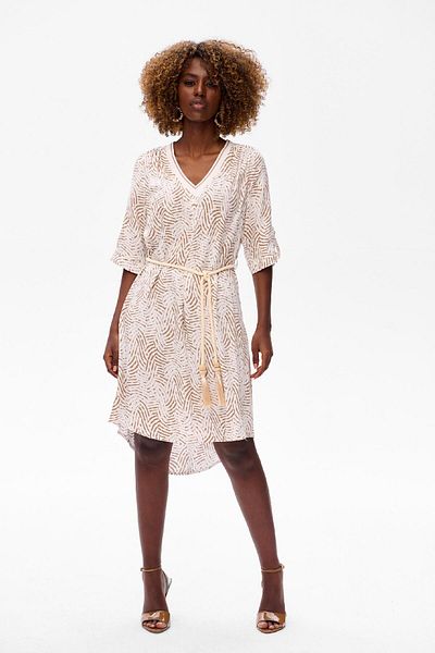 Blue Shadow Feme 2 Light Beige Dress
