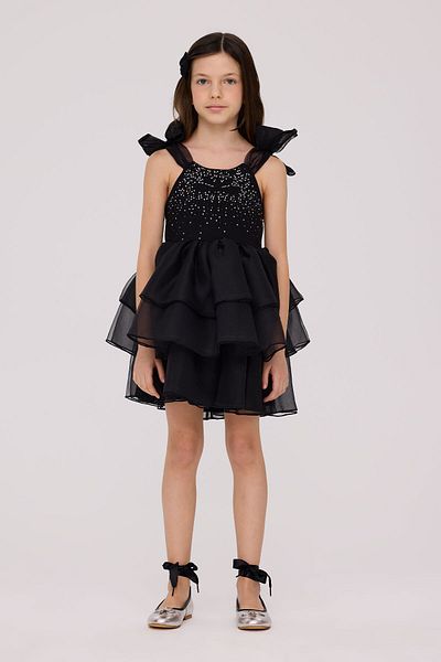 Tyess Girl Black Dress