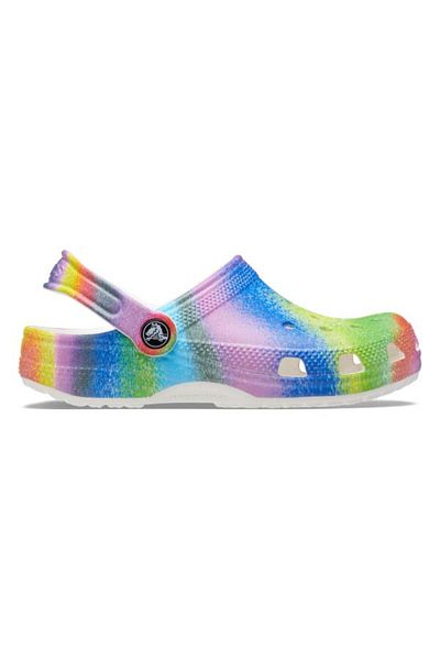 Crocs Saboti Crocs Classic Spray Dye Clog Kids 33-34 EU - J2 US Alb - White/Multi