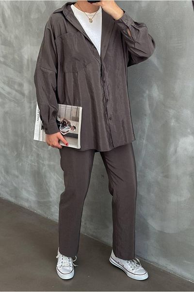 Moda Rosa 25Y7558 - Smoked - Style Pants Suit