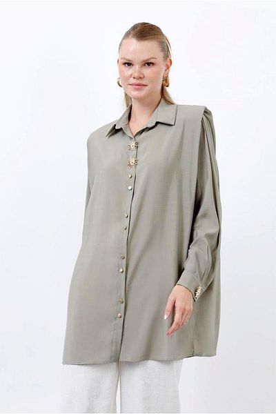 Moda Rosa 25Y7032 - Khaki - Sun Cotton Shirt