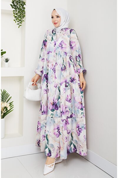 modapark.ist Γυναικείο φόρεμα με floral σχέδιο