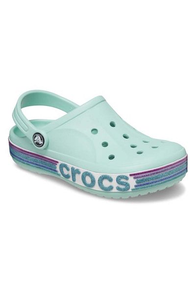 Crocs Saboti Crocs Bayaband Rainbow Glitter Clog Kids 29-30 EU - C12 US Albastru - Pure Water
