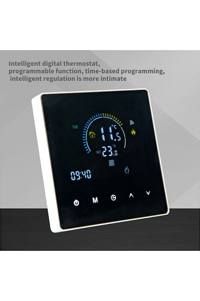 CLAUSTEEL Termostat WiFi, inteligent, control al temperaturii de la distanță, program săptămânal, compatibil cu centrala termică pe gaz