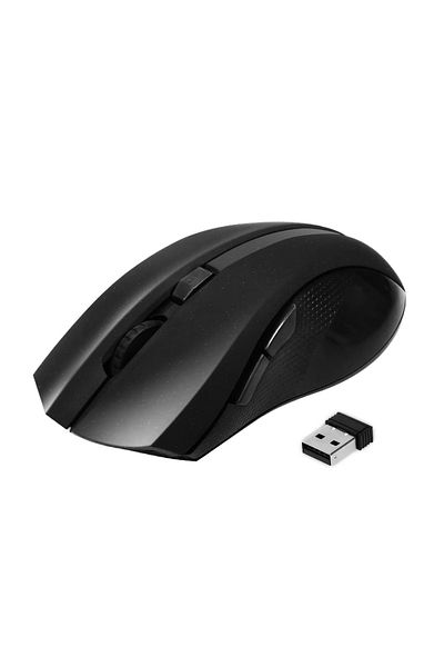 DexXer Mouse de gaming, Wireless 2.4 G, USB, Încărcare rapidă, Design ergonomic, Negru Roșu