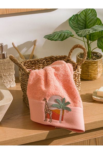 LC Waikiki Coral Embroidered Cotton Face Towel 50X80 cm