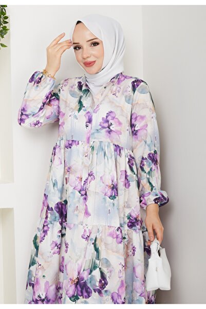 modapark.ist Γυναικείο φόρεμα με floral σχέδιο