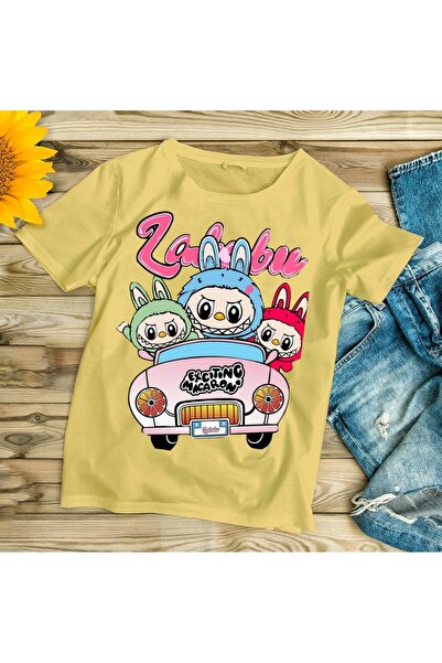 SOHR LABUBU AUTO ŠTAMPANA PREVELIKA DEČJA MAJICA