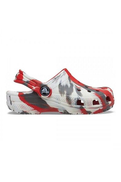 Crocs Saboți Kids' Classic Marbled Clog 24-25 Eu - C8 Us Roșu - Flame/white