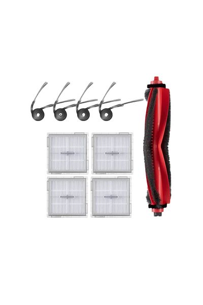 robotyedek Roborock Q8 Max Pro (2025 Model!) Compatible Mop-Free Brush Hepa Filter Set-9 Pieces