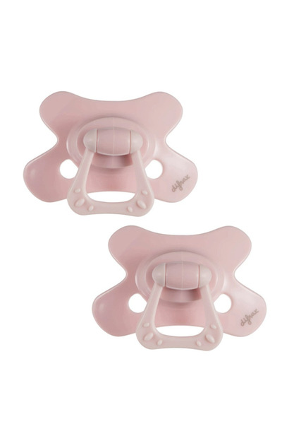 Difrax Set 2 suzete, Difrax, +12 luni, Blossom, roz