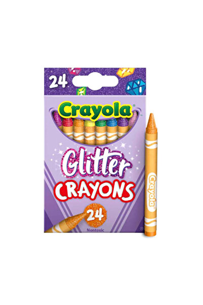 Crayola مجموعة أقلام تلوين لامعة غير سامة مكونة من 24 قطعة