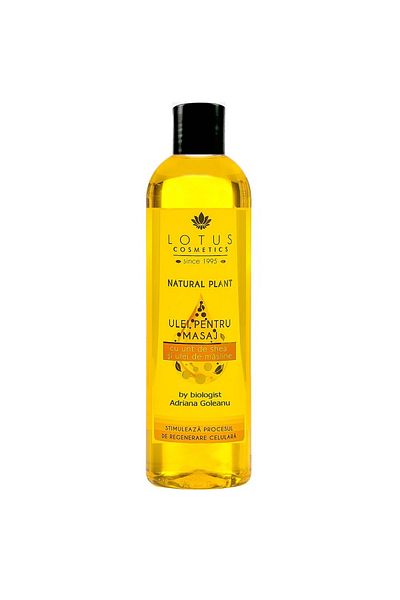 Lotus Cosmetics Ulei de masaj cu unt de shea și ulei de măsline Lotus Plant 500 ml