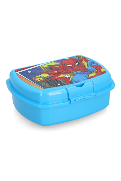 Stor صندوق ساندويتش مستطيل بلاستيكي خالٍ من مادة BPA بتصميم سبايدرمان العنكبوتي الحضري