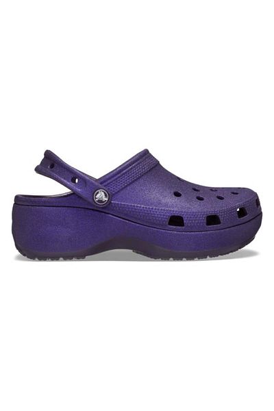 Crocs Saboți Crocs Women's Classic Platform Glitter Clog 38-39 EU - W8 US Mov - Dark Iris