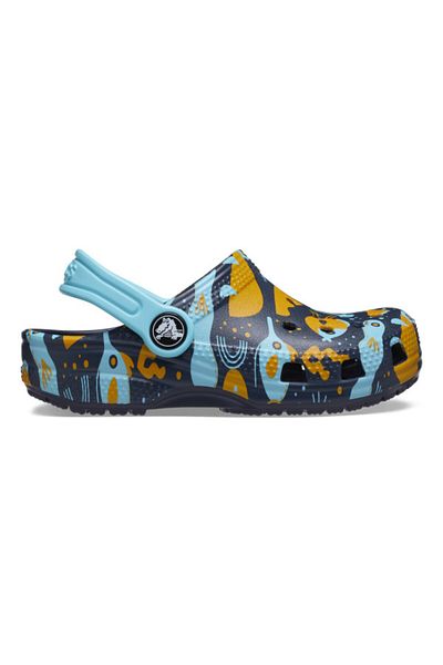 Crocs Saboti Toddler Classic Island Escape Clog 19-20 EU - C4 US Albastru - Navy/Multi