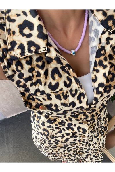 Byoz store Lilac Fimo Beads Evil Eye Beaded Necklace