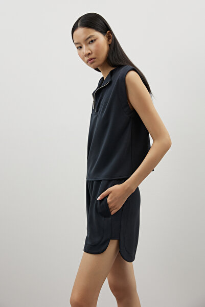 Jorbinol Fermuarlı Kolsuz Modal Tshirt