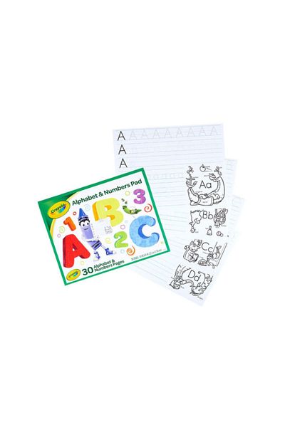Crayola 30-Page Beginning ABC Alphabet and Numbers Pad