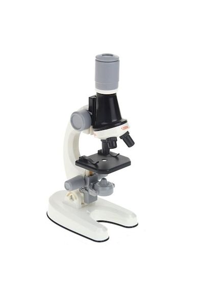 indiggo Microscop științific pentru copii, include 3 lentile de mărire, cap rotativ, funcție de focalizare, reglare