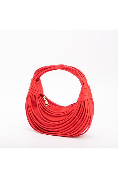 GUONN Ratino Faux Leather Tassel Look Shoulder Bag