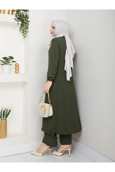 MODA EGE Ayrobin Fabric Long Double Suit