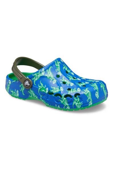 Crocs Saboți Crocs Baya Printed Clog Kids 33-34 EU - J2 US Albastru - Blue Bolt/Multi