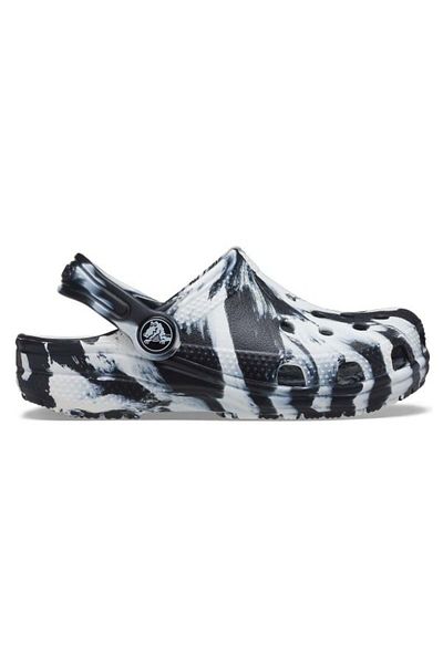Crocs Saboți Crocs Kids' Classic Marbled Clog 20-21 EU - C5 US Alb - White/Black