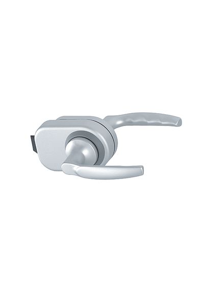 Wold Frameless Glass Door Handle, Glass Door Lock, Office Door Handle Anodized