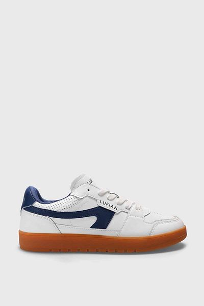 Lufian Jake Men's White Sneaker Shoes 100% Cowhide Leather Men's Shoes