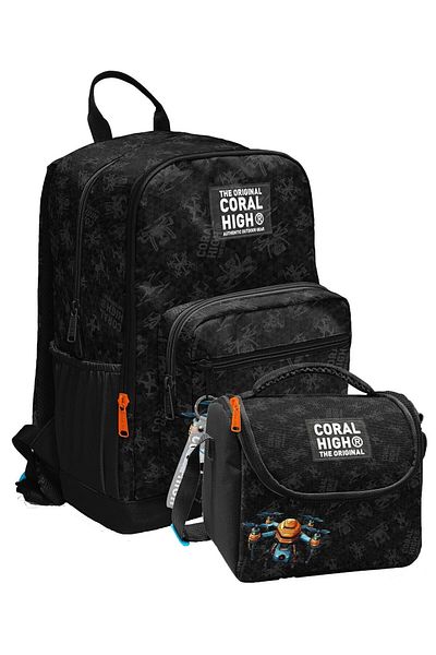 Coral High Set rucsac și nutriție pentru școala primară și gimnazială - Drone Pilot Siya pentru băieți