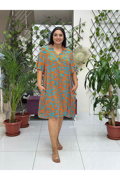 Punta Otantik Vn19128 Viscose Venice Dress