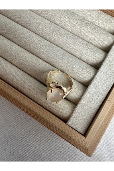 ringbox Gold Cat's Eye Stone Ring