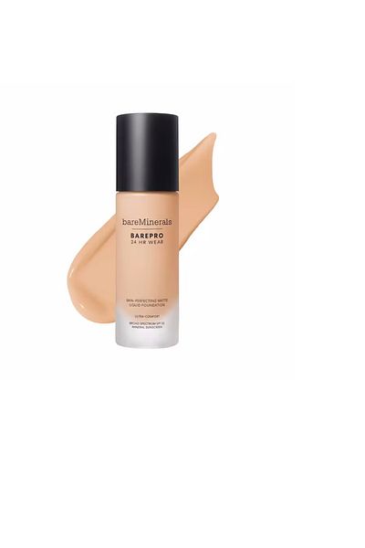BareMinerals Fond de ten lichid cu finisaj mat, Bare Minerals BarePro 24H Wear SPF20, Light 27 Cool, 30 ml