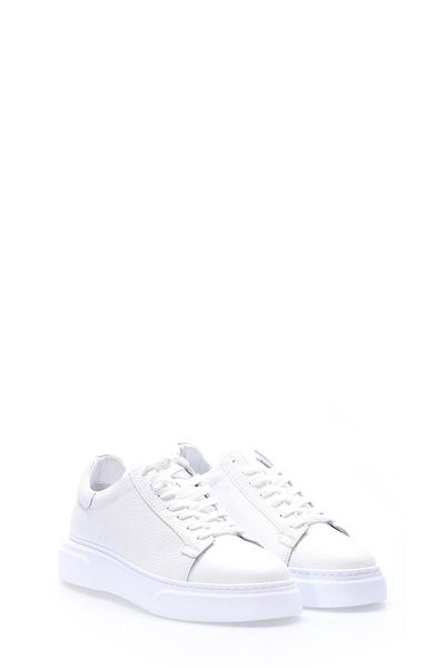 Ayakkabıhane Genuine Leather Inside and Outside White Men's Casual Daily Shoes Ah08401131882