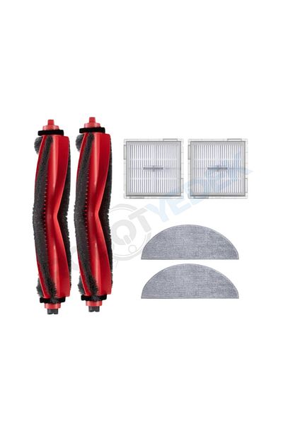 robotyedek Roborock Q8 Max Pro (2025 Model!) Compatible Brush Hepa Filter Mop Set-6 Pieces