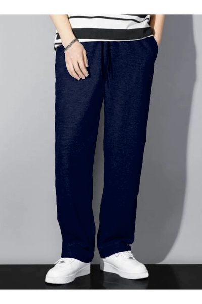 THE WHITE Women's Navy Blue Sweatpants